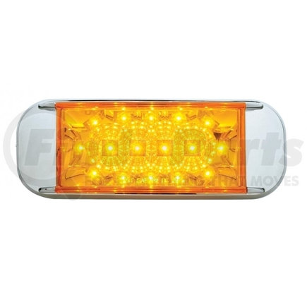 39817 by UNITED PACIFIC - Reflector LED Marker Light - 16 LED, Amber Lens/Amber LED, Rectangle Design