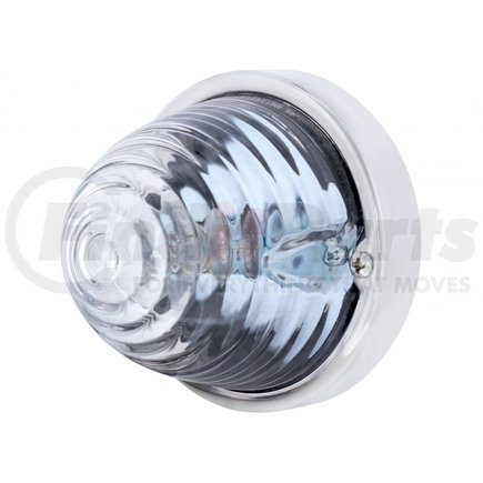 20718 by UNITED PACIFIC - Halogen Marker Light - Large, Double Contact, Glass/Clear Lens, Beehive Design