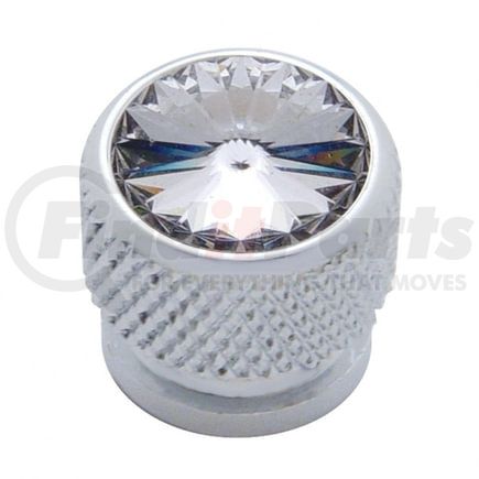 23909 by UNITED PACIFIC - Chrome Bolt Head - Clear Diamond