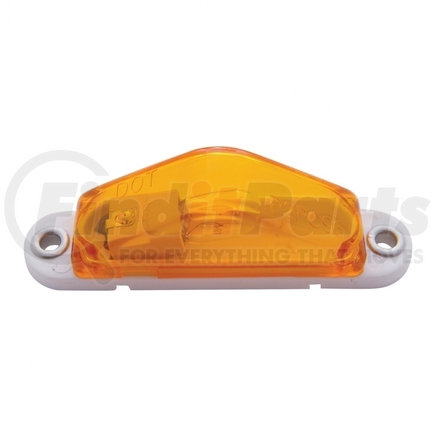 31170 by UNITED PACIFIC - Clearance/Marker Light - Incandescent, Amber Lens, Triangle Design, White Base