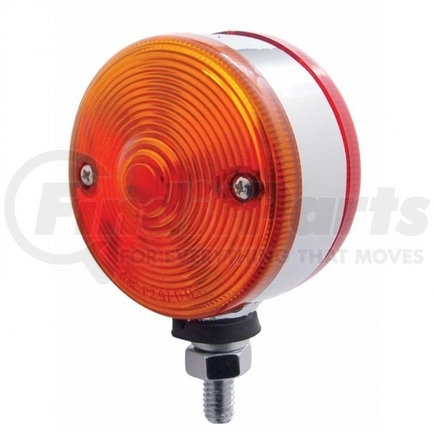 30567 by UNITED PACIFIC - Marker Light - Double Face, Halogen, Heavy Duty, Single Contact Bulb, Amber Lens, 3" Lens