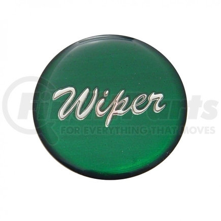 23201-1G by UNITED PACIFIC - Dash Switch Label - Dash Knob Sticker Only, "Wiper", Glossy, Green