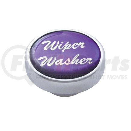 23246 by UNITED PACIFIC - Dash Knob - "Wiper/Washer", Purple Glossy Sticker