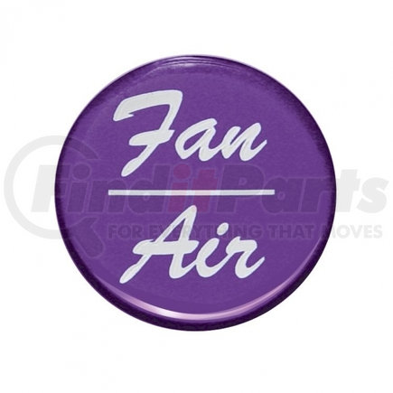 23249-1P by UNITED PACIFIC - Dash Switch Label - Dash Knob Sticker Only, "Fan/Air", Glossy, Purple