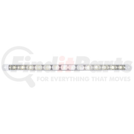 37195B by UNITED PACIFIC - Auxiliary Warning Light Bar - 14 LED 12", White LED/Clear Lens