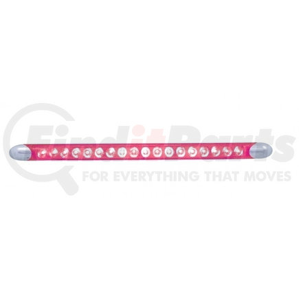 37605B by UNITED PACIFIC - Auxiliary Light Bar - Red LED, Clear Lens, 18 High Power LED Light Bar