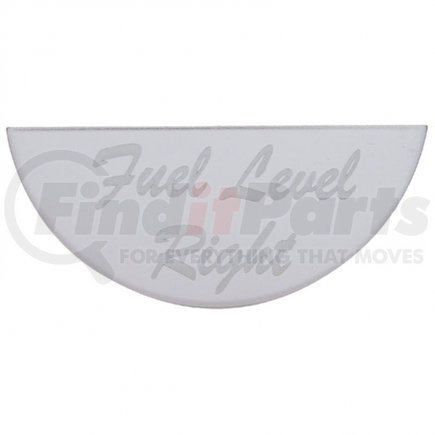 48051 by UNITED PACIFIC - Gauge Emblem - Gauge Plate, Fuel Level, Right, for Peterbilt