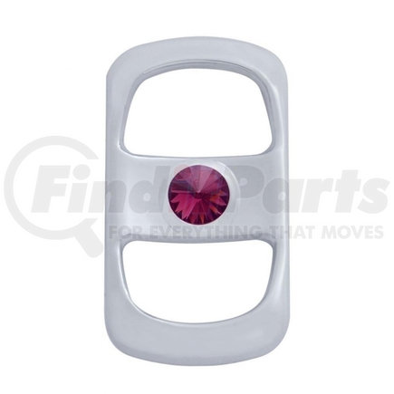 42053 by UNITED PACIFIC - Rocker Switch Cover - With Purple Diamond, for Freightliner