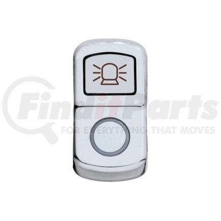 45024 by UNITED PACIFIC - Rocker Switch Cover - "Beacon Light" Chrome, Plain
