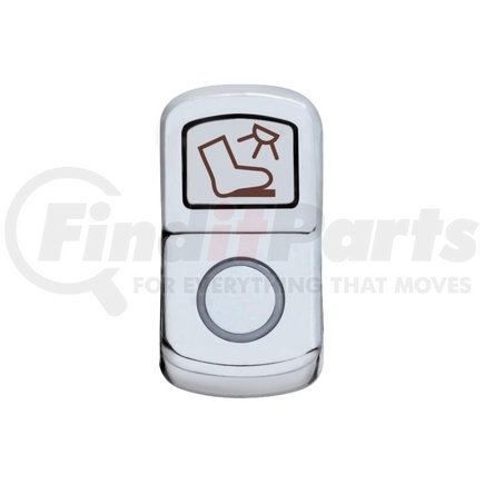 45088 by UNITED PACIFIC - Rocker Switch Cover - "Floor Light" Chrome, Plain
