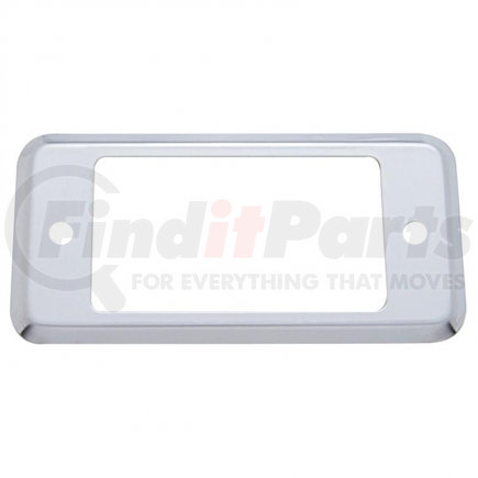 48027 by UNITED PACIFIC - Dashboard Panel - Plain Stainless "A" Panel Pocket Cover for Peterbilt