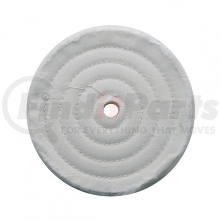 90086 by UNITED PACIFIC - Buffing Wheel - 6" White Soft Muslin Buff, 5/8" Arbor