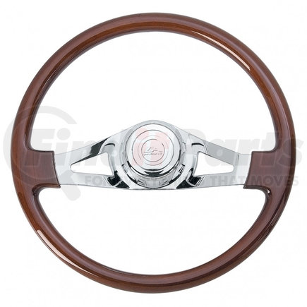 88020 by UNITED PACIFIC - Steering Wheel - 18", 2 Spoke, with Hub, for 1998+ Peterbilt, 2001+ Kenworth