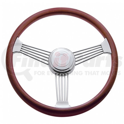 88111 by UNITED PACIFIC - Steering Wheel - 18", Banjo, with Hub, for 1993-1998 Peterbilt/1995-1997 Kenworth