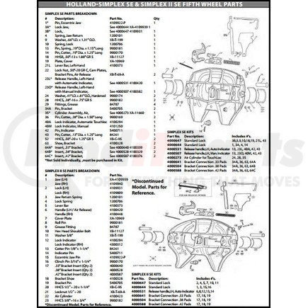 4000647 by SAF-HOLLAND - Fifth Wheel Trailer Hitch Lock Jaw - Left Hand