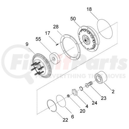 995534 by HORTON - DM Advantage On/Off Fan Drive Repair Kit