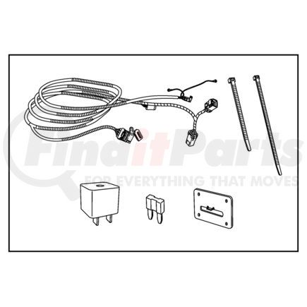 82209768AB by CHRYSLER - TRAILER TOW 4 WAY WIRING K