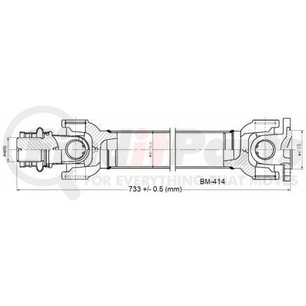 BM-414 by DIVERSIFIED SHAFT SOLUTIONS (DSS) - Drive Shaft Assembly