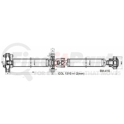 BM-415 by DIVERSIFIED SHAFT SOLUTIONS (DSS) - Drive Shaft Assembly