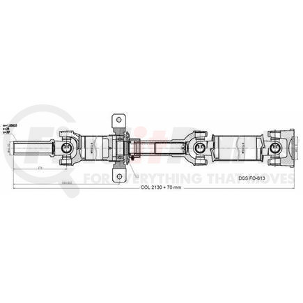 FO-613 by DIVERSIFIED SHAFT SOLUTIONS (DSS) - Drive Shaft Assembly