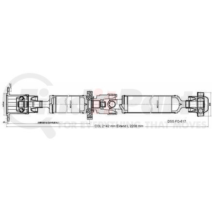 FO-617 by DIVERSIFIED SHAFT SOLUTIONS (DSS) - Drive Shaft Assembly