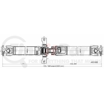 HO-302 by DIVERSIFIED SHAFT SOLUTIONS (DSS) - Drive Shaft Assembly