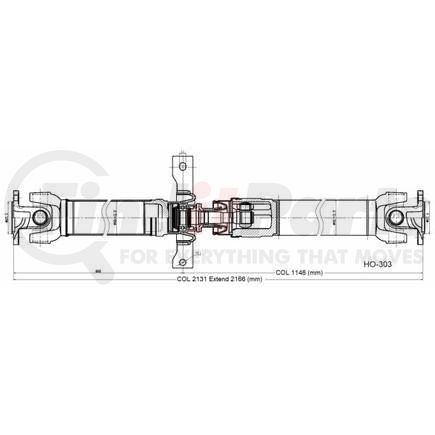 HO-303 by DIVERSIFIED SHAFT SOLUTIONS (DSS) - Drive Shaft Assembly