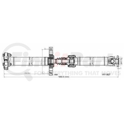 HY-807 by DIVERSIFIED SHAFT SOLUTIONS (DSS) - Drive Shaft Assembly