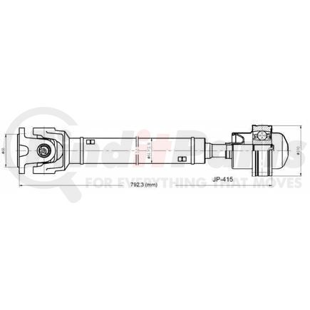 JP-415 by DIVERSIFIED SHAFT SOLUTIONS (DSS) - Drive Shaft Assembly