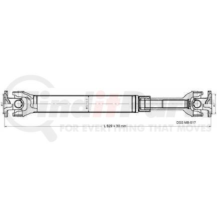 MB-517 by DIVERSIFIED SHAFT SOLUTIONS (DSS) - Drive Shaft Assembly