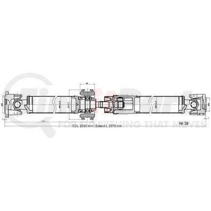 NI-38 by DIVERSIFIED SHAFT SOLUTIONS (DSS) - Drive Shaft Assembly