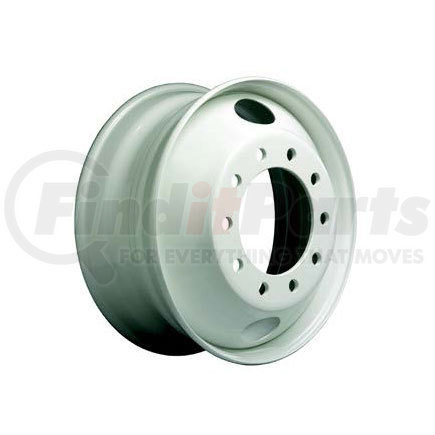 Accuride 50487PKGRY21 Wheel Steel 22.5” x 8.25” Wheel - 5 Hand Holes - Powder Topcoat Coating Finish - Gray