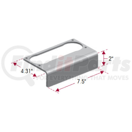 R-005771 by HENDRICKSON - Axle Lift Controls Box Mounting Bracket - L-Shape, Single Panel Application Only