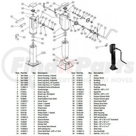 C10155 by JOST - Trailer Jack Bevel Gear