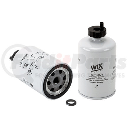 WF10024 by WIX FILTERS - Fuel Water Separator Filter - Spin-On Design, 8-10 GPM, 16 x 1.5 mm Thread
