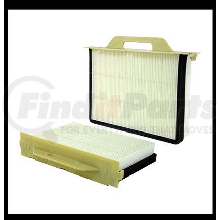 WP10007 by WIX FILTERS - Cabin Air Filter - Particulate Media, 2.796" H, 9.893" W, 14.0" L, HD (Hitachi, John Deere)