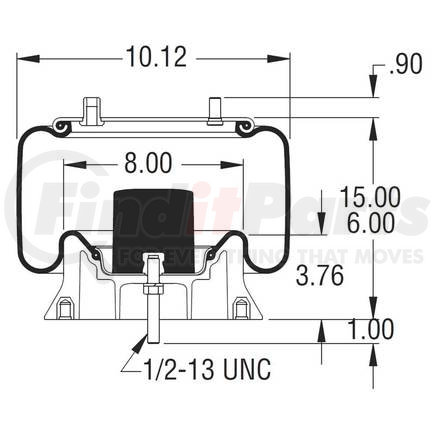 G2297667200 by SAF-HOLLAND - Air Suspension Spring - Assembly