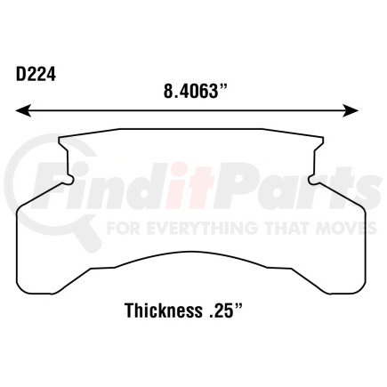 E-D224-S by EUCLID - Disc Brake Pad Set