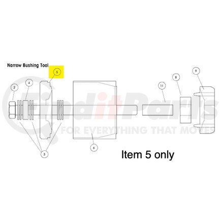 S-21312 by HENDRICKSON - Suspension Wide Bushing Installation Tool Front Plate