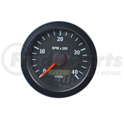 333-163 by VDO - Vision Series 3 3/8" Tachometer with Hourmeter, 4000 RPM, 12/24V