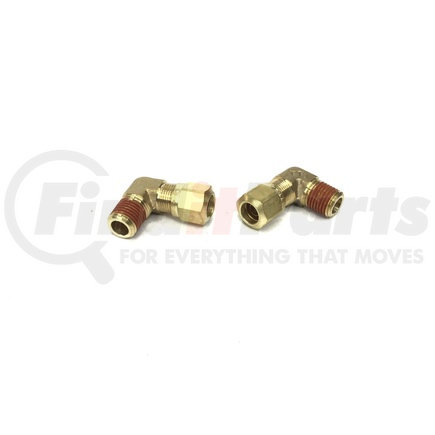 Tectran 85307 Air Brake Air Line Elbow 1369-6B-R RTL PAK OF 2 (Representative Image)