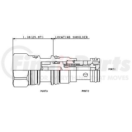 LKDC XDN by SUN HYDRAULICS - CARTRIDGE,LOGIC,NC