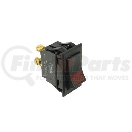 34-308P by POLLAK - Universal Rocker Switch - Blade Term, Black, 20 AMP