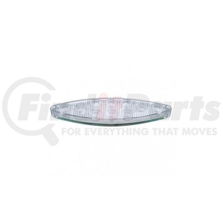 38800B by UNITED PACIFIC - Turn Signal Light - 10 LED "Cat's Eye", Amber LED/Clear Lens