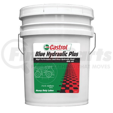 40247 by CASTROL - Castrol 40247 Blue 'Hydraulic Plus 46' Hydraulic Fluid - 5 Gallon