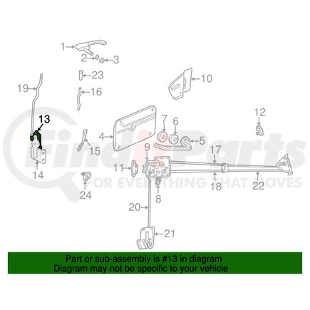 4498114AB by CHRYSLER - Door Lock Actuator Motor - fits 2001-2003 Dodge Ram Van and Wagon