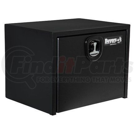 1732505 by BUYERS PRODUCTS - 18 x 18 x 36in. Textured Matte Black Steel Underbody Truck Box w/ 3-Point Latch