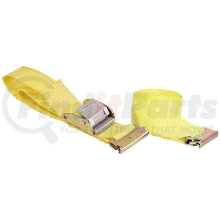 01070 by BUYERS PRODUCTS - Cambuckle Tie Down Strap - 2 in. x 12 ft., Yellow, Polytester, E-Track