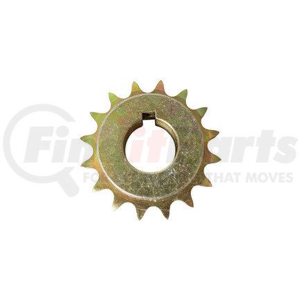 1410702 by BUYERS PRODUCTS - Replacement 1 Inch 16-Tooth Yellow Zinc Gearbox Sprocket with Set Screws for #40 Chain