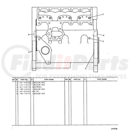 4P9840 by CATERPILLAR - HOUSING A